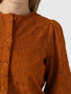 Discount Saint and Sofia Tabitha Blouse - Tan