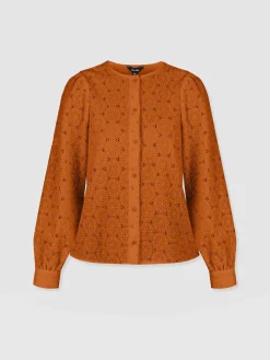 Discount Saint and Sofia Tabitha Blouse - Tan