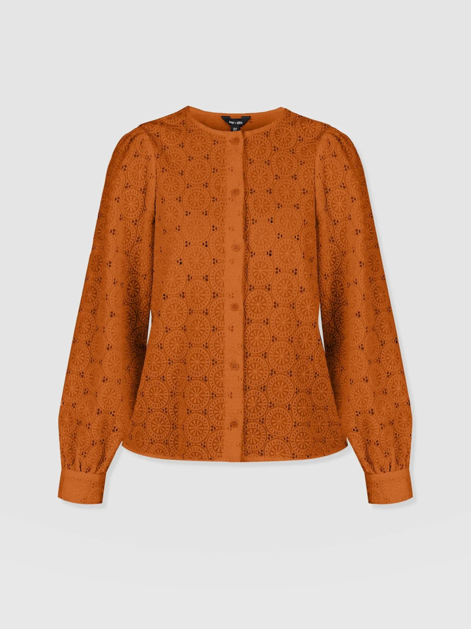 Discount Saint and Sofia Tabitha Blouse - Tan