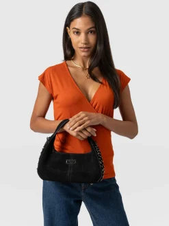 Online Saint and Sofia Taylor Hobo Handbag - Black