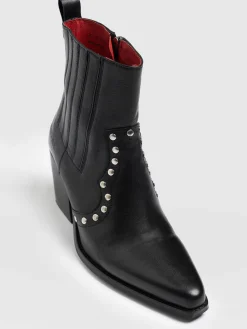 Clearance Saint and Sofia Texas Studded Boot - Black