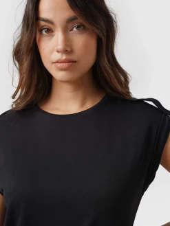 Hot Saint and Sofia Turn Up Tee - Black