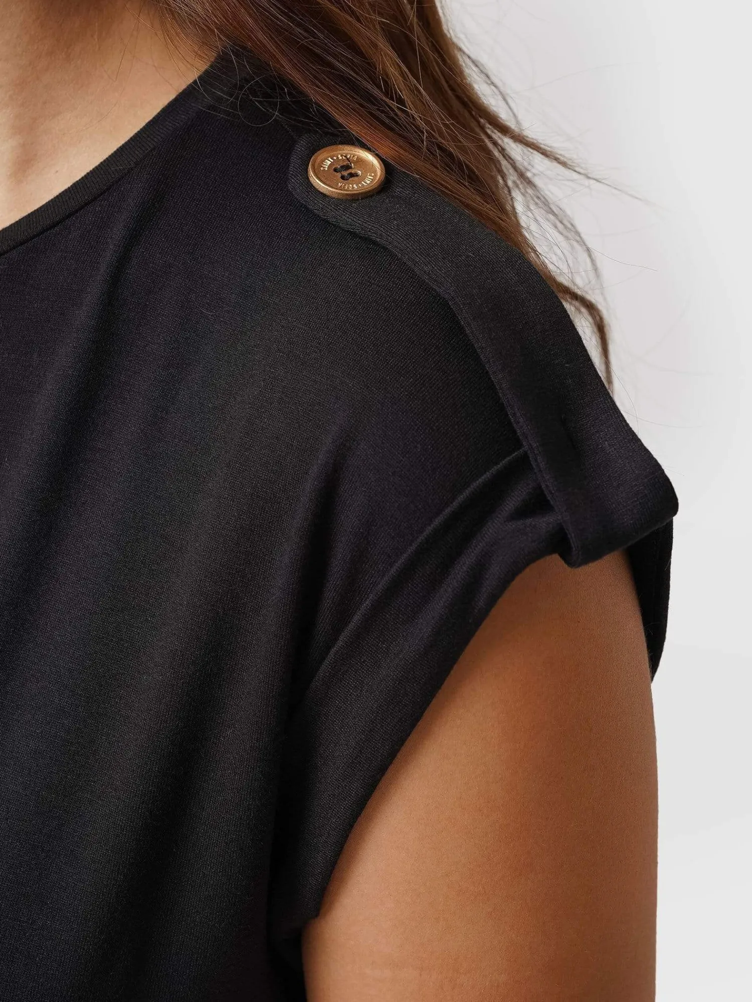 Hot Saint and Sofia Turn Up Tee - Black