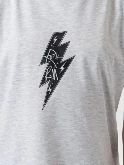 Hot Saint and Sofia Turn Up Tee - Grey Rock N Roll