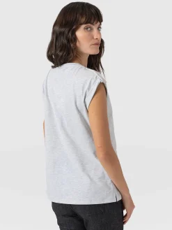 Hot Saint and Sofia Turn Up Tee - Grey Rock N Roll