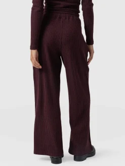 Best Saint and Sofia Victory Rib Wide Leg Pant - Burgundy