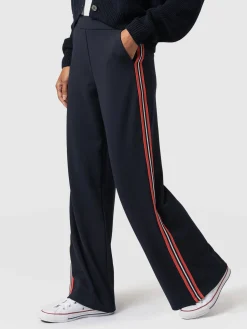 New Saint and Sofia Victory Straight Leg Pant - Navy/Red Stripe