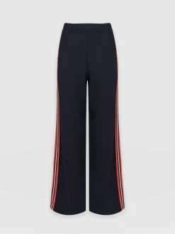 New Saint and Sofia Victory Straight Leg Pant - Navy/Red Stripe
