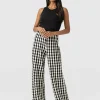 Clearance Saint and Sofia Victory Wide Leg Pant - Black/Cream