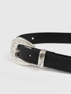 New Saint and Sofia Western Belt - Black