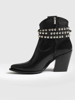 Clearance Saint and Sofia Western Studded Boot - Black