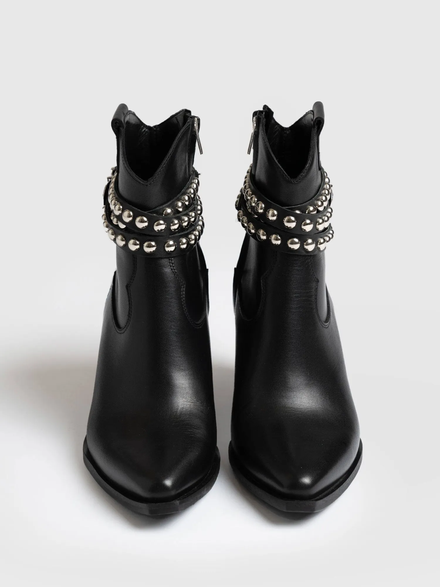 Clearance Saint and Sofia Western Studded Boot - Black