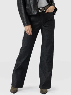 Sale Saint and Sofia Wide Leg Jeans - Black Wash