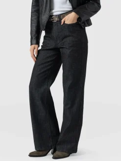 Sale Saint and Sofia Wide Leg Jeans - Black Wash