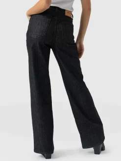 Sale Saint and Sofia Wide Leg Jeans - Black Wash