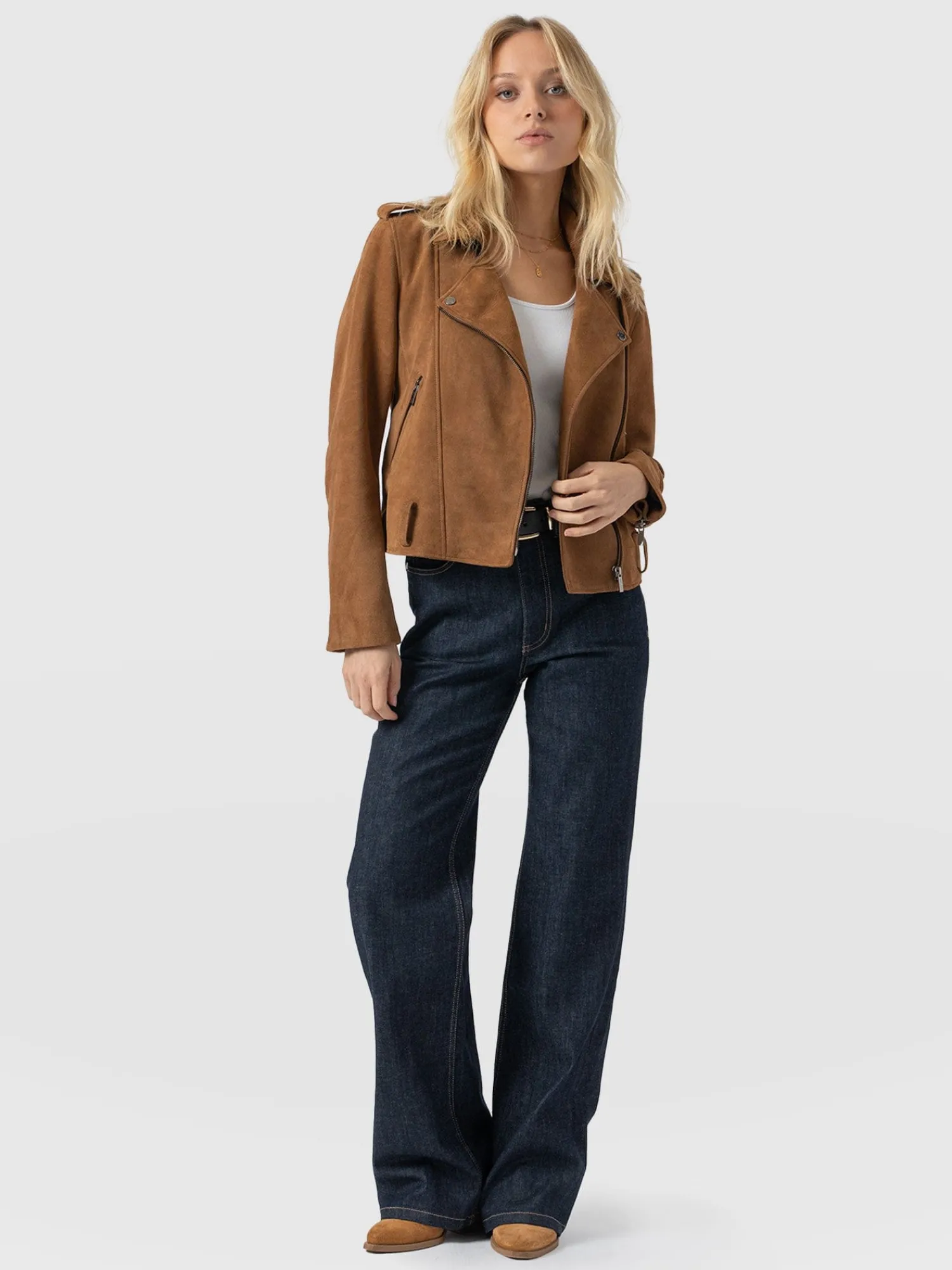 Best Saint and Sofia Wide Leg Jeans - Indigo Blue