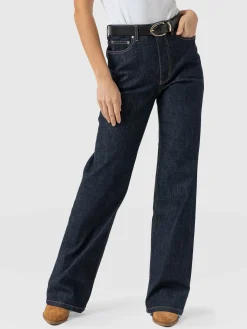 Best Saint and Sofia Wide Leg Jeans - Indigo Blue