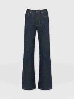 Best Saint and Sofia Wide Leg Jeans - Indigo Blue
