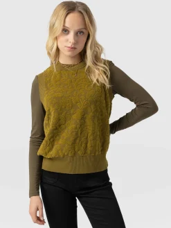Outlet Saint and Sofia Wren Sleeveless Knit - Olive